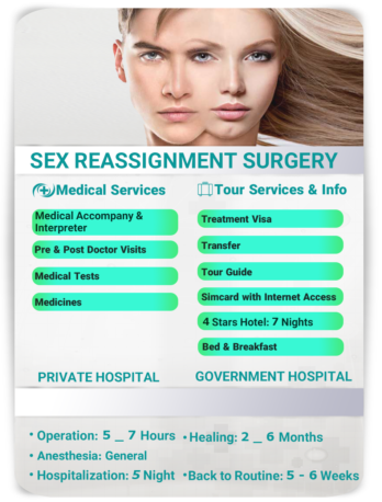 Sex Reassignment Surgery Package - IRANMEDTOUR